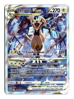 Pokemon Zeraora VSTAR GG43/GG70 Crown Zenith: Galarian Gallery Ultra Rare - Image 1