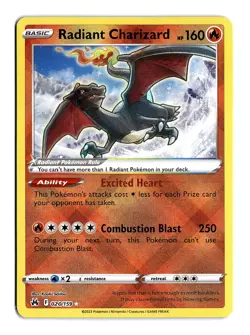 Pokemon Radiant Charizard 020/159 Crown Zenith Radiant Rare - Image 1