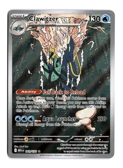 Pokemon Clawitzer 141/132 ME01: Mega Evolution Illustration Rare - Image 1