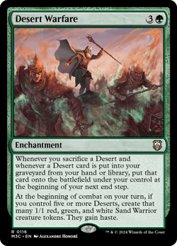 Desert Warfare #116 | Near Mint | Modern Horizons 3 Commander Magic MTG - Image 1