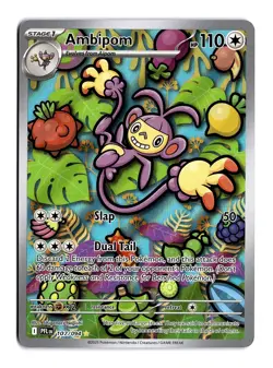 Pokemon Ambipom 107/094 ME02: Phantasmal Flames Illustration Rare - Image 1
