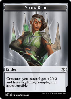 Forest Dryad // Vivien Reid Emblem Double-Sided Token [Modern Horizons 3 Command - Image 2