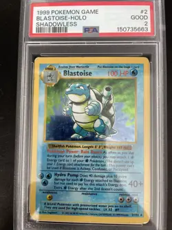 Pokemon Blastoise Shadowless PSA 1 - Image 1