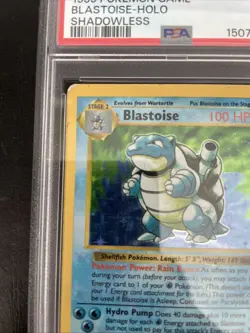 Pokemon Blastoise Shadowless PSA 1 - Image 2