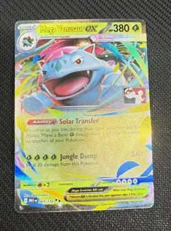 Pokemon Mega Venusaur ex - 003/132 Prize Pack Series 8 Holo Pack Fresh - NM - Image 2