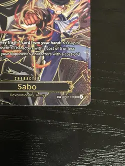 Sabo - OP07-118 (SP) - Carrying On His Will OP13 One Piece English SEC - Image 3