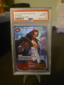 2025 One Piece OP12-008 Legacy Of The Master Shanks Alt Art PSA 10 - Image 1