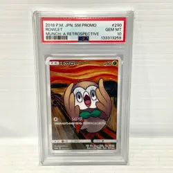 PSA 10 Rowlet 290/SM-P - Japanese Munch Scream Promo - Graded Pokemon Card - Image 1