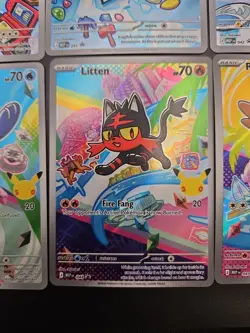 Pokemon TCG 30th anniversary first partner starters illustration set Full 9 Card - Image 3