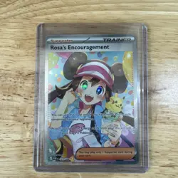 Pokemon TCG Rosa's Encouragement Perfect Order 123/088 SAR Holo Trainer Card - Image 2