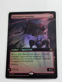 Warmaker Gunship Extended Art Edge of Eternities Foil #339 - Image 1