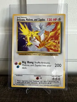 Pokemon Articuno Moltres Zapdos Promo Jumbo Oversized Card 120 HP English - Image 1
