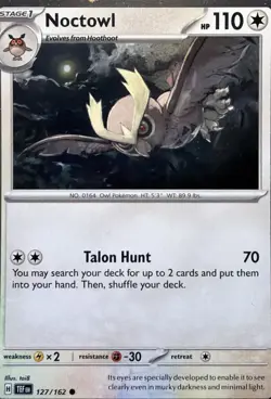 Noctowl - 127 (Cosmos Holo) Holo Promo SV: Scarlet & Violet Promo Cards 127/162 - Image 1
