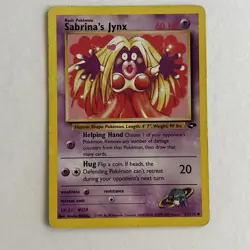 Sabrina's Jynx 57/132 2000 Gym Challenge Pokemon Card TCG Vintage Uncommon - LP - Image 1