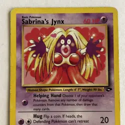 Sabrina's Jynx 57/132 2000 Gym Challenge Pokemon Card TCG Vintage Uncommon - LP - Image 2