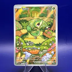Pokemon TCG Snivy IR Black Bolt English Holo Card 087/086 - Image 1