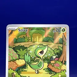 Pokemon TCG Snivy IR Black Bolt English Holo Card 087/086 - Image 3