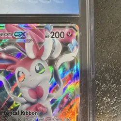 CGC 9 MINT Sylveon GX 2017 Guardians Rising 92/145 Holo Pokemon Card 92/145 - Image 3