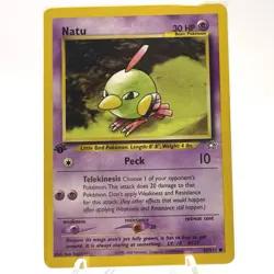 Natu Pokemon Card 67/111 Neo Genesis 1st Edition Non-Holo 2000 WOTC 30HP-LP - Image 1