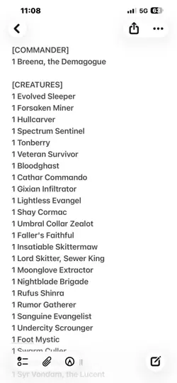 Edh Deck Breena, the Demagogue Edh Deck 100 Cards - Image 5