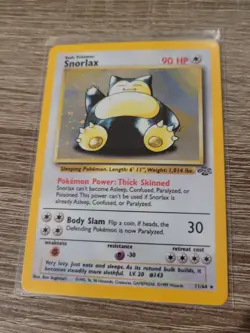 Snorlax 11/64 Jungle Holo Rare Pokemon Card NM - Image 1