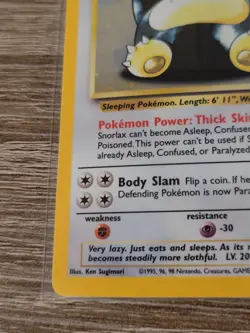 Snorlax 11/64 Jungle Holo Rare Pokemon Card NM - Image 5