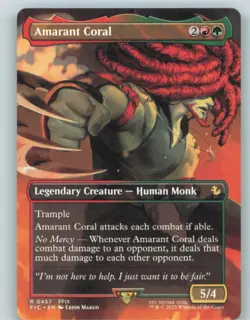 Amarant Coral (Borderless) 457 Commander: FINAL FANTASY Magic: The Gathering NM - Image 1