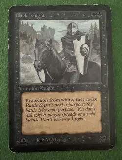 MTG Black Knight Alpha Edition - Image 1