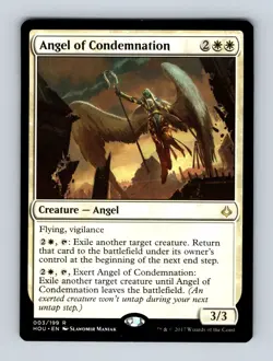 Angel of Condemnation Hour of Devastation Non-Foil MTG NM - Image 1