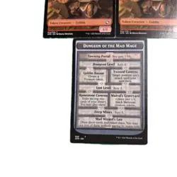 3x Dungeon of the Mad Mage (020) Goblin (012) Token MTG Adventures in the For - Image 2