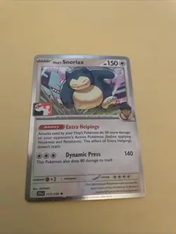 Hop’s Snorlax Journey Together Play Pokemon Stamp Holo - Image 1