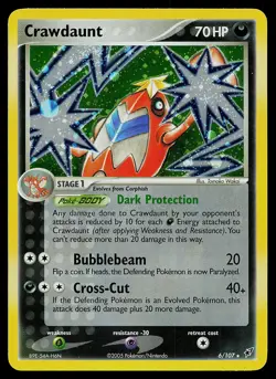 Pokemon Card - Crawdaunt Deoxys 6/107 Holo Rare - Image 1