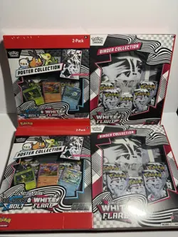 Pokemon White Flare Binder Collection and Poster Collection Sams Club Special 2X - Image 1