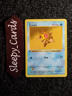 Staryu 65/102 Shadowless 1st Edition Base Set Pokemon Card LP - Image 1