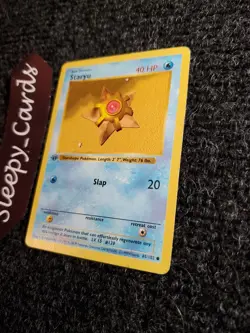 Staryu 65/102 Shadowless 1st Edition Base Set Pokemon Card LP - Image 2