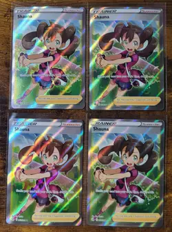 Lot of 8: 2021 Pokemon SWSH Fusion Strike #263 Full Art Trainer Shauna NM - Image 2