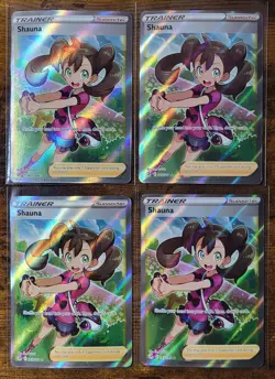 Lot of 8: 2021 Pokemon SWSH Fusion Strike #263 Full Art Trainer Shauna NM - Image 4