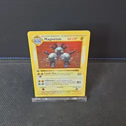 Magneton 1st Edition Base Set Shadowless Holo Rare 9/102 Pokemon - HP see pics - Image 4