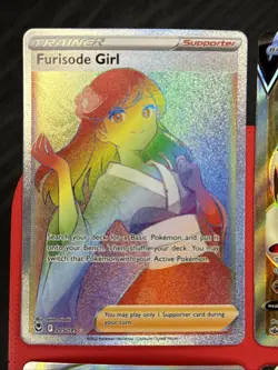 Pokemon TCG 4 Card Lot Trainer Gallery Illustration Rare Holo Waifu NM SWSH VMAX - Image 2