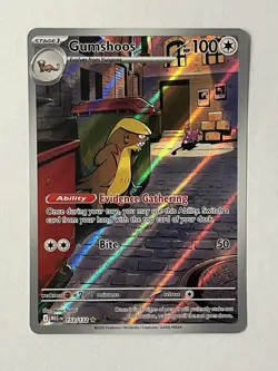 Pokemon TCG Gumshoos Mega Evolution 153/132 Illustration Rare NM - Image 1