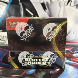 Pokemon TCG Mega Evolution Perfect Order Booster Box Sealed - Image 1