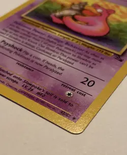 Slowbro 43/62 Uncommon Unlimited Pokemon Fossil Set Near Mint - Image 3