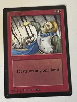 Magic the Gathering MTG Beta Stone Rain LP (Beta Bob) - Image 1