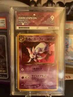Pokemon TCG Dark Espeon Card Neo Destiny Japanese Edition Holo, No.196 ACE 9 - Image 3
