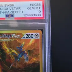 Pokemon Origin Forme Dialga VSTAR Secret Rare GG68 Crown Zenith PSA 10 - Image 4