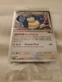 Pokemon TCG Journey Together Hop's Snorlax GameStop Promo Stamped #117 Sealed - Image 1