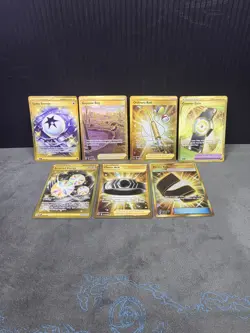 Pokemon TCG Gold (Secret Rare) Trainer & Special Energy Lot (X7) English NM! - Image 1