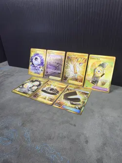 Pokemon TCG Gold (Secret Rare) Trainer & Special Energy Lot (X7) English NM! - Image 2