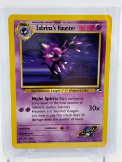 Pokemon 2000 TCG Gym Heroes Sabrina's Haunter #58/132 - Image 1