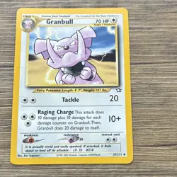 Pokemon Granbull Neo Genesis Uncommon 37/111 Stage 1 70 HP Regular English 2000 - Image 1
